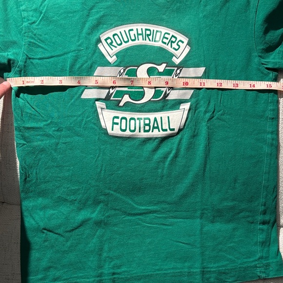 Green Roughriders Football T-Shirt - Picture 4 of 5